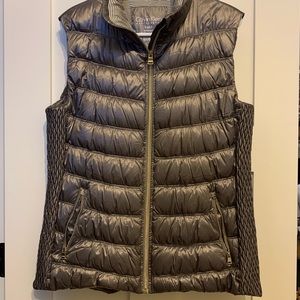 Calvin Klein Metallic Gray Down Vest, XL